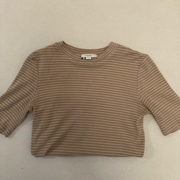 Vince Ribbed Tee - Picture 4 of 6